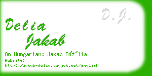 delia jakab business card